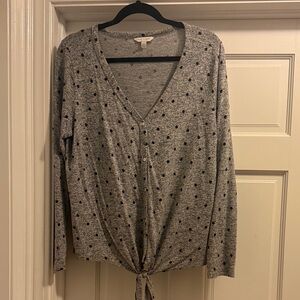 Lucky Brand Gray Knit Sweater